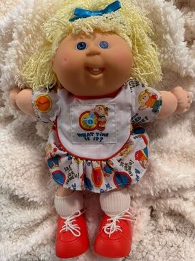 1991 Cabbage Patch Preschool Kid by Hasbro, first edition, blonde, blue eyes